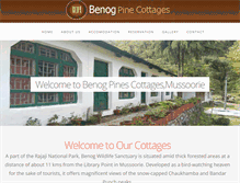 Tablet Screenshot of benogpinescottages.com